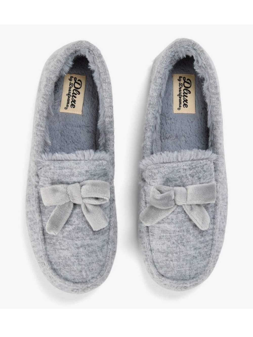 dluxe by dearfoams Women's Enid
Loafer Slippers - Gray L